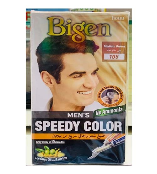 Bigen Mens Speedy Hair Colour 105 Medium Brown