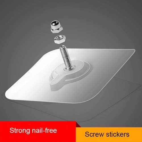 10pcs Adhesive Wall Screws Hanging Nails Self Adhesive No Drilling