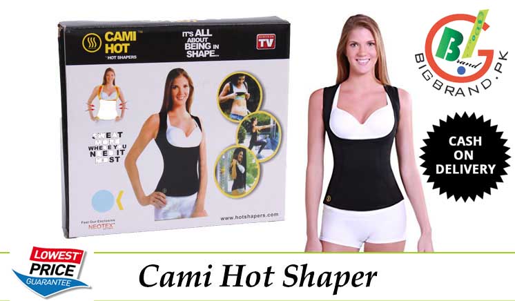 Hot Shapers Men?s Cami Hot Shirt (L, Black) 