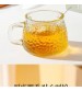 Clear Tea Cups Heat Resistant Hammer Pattern Large Capacity Glass Mugs 420ml