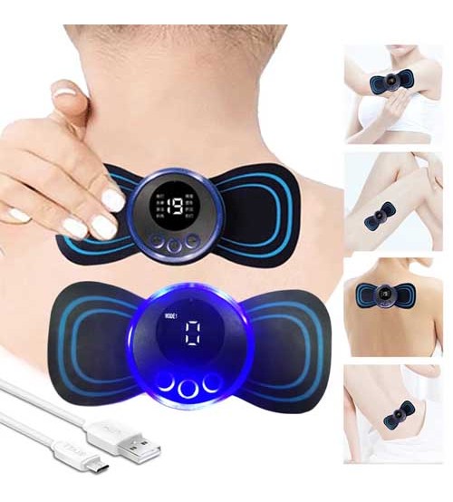 Portable Electric Neck Massager Back Cervical Vertebra Stimulator