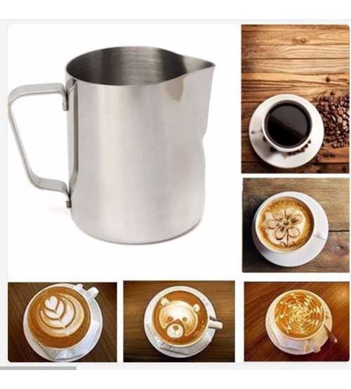 Stainless Steel Milk Pitcher Milk Frothing Jug for Making Coffee ...