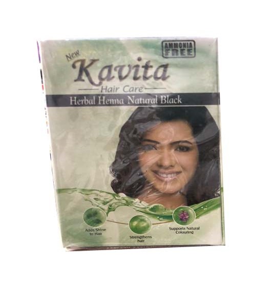 Kavita Hair Care Herbal Henna Natural Black