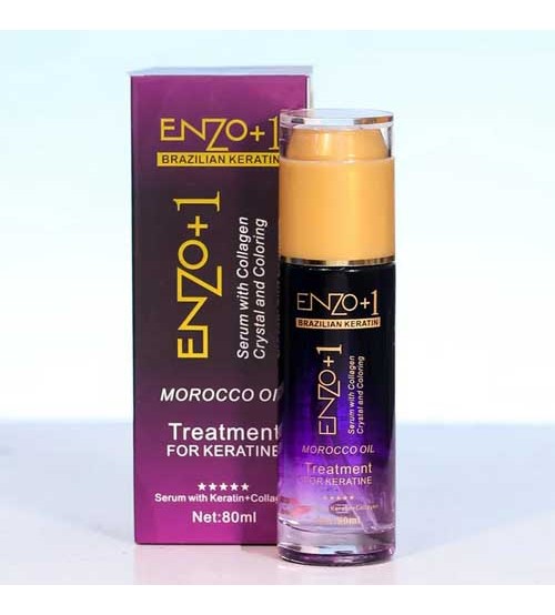 ENZO + 1 Morocco Oil Serum With Collagen Crystal And Coloring Treatment For  Keratin 80ml