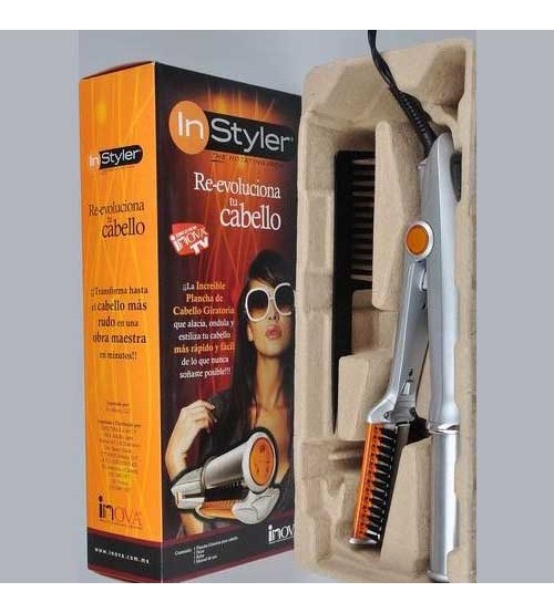 Instyler 7 In 1 Rotating Rollers Hair Styler Kit Curler Straightener  Curling Iron