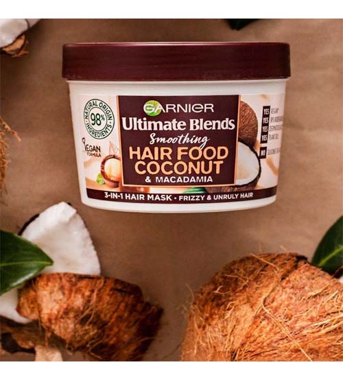 Garnier Ultimate Blends Smoothing Hair Food Coconut & Macadamia 3