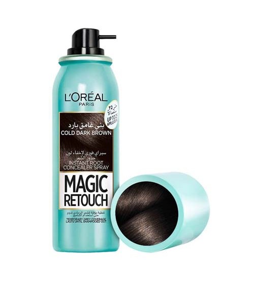 Loreal Magic Retouch Hair Spray Cold Dark Brown