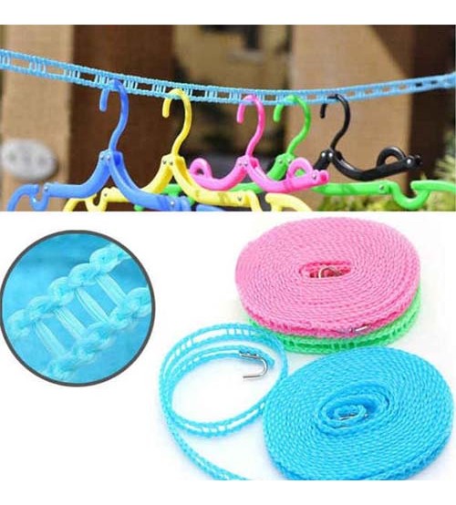 Nylon Hanging Rope Drying Rope Clothes Hangers 5M Retractable Clothes Line 