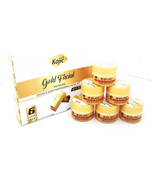 Kojic Gold 6 Steps Whitening Facial Kit