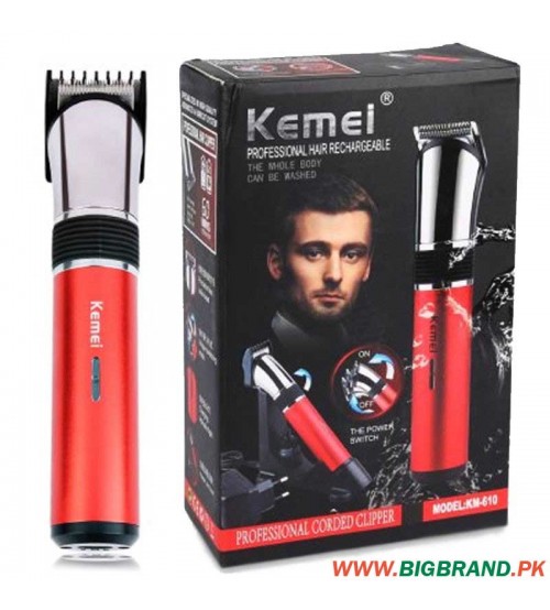 Kemei Professional Washable Hair Clipper Trimmer for Men KM-610