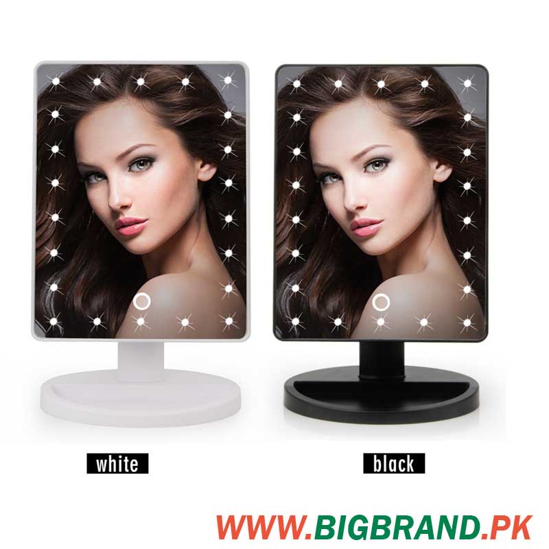 22 Led Touch Screen Makeup Large Mirror, Tabletop Led Mirror